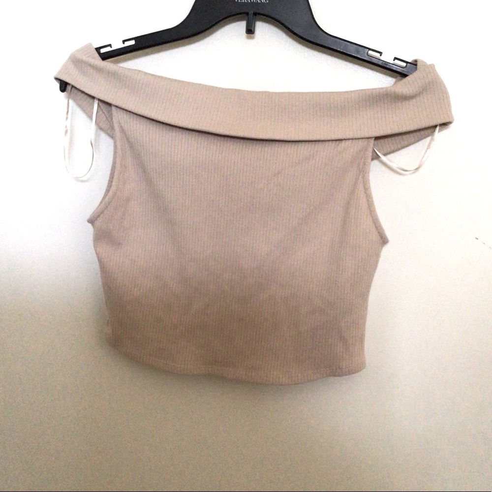 Zara Ribbed Off-The-Shoulder Top - Picture 7 of 8